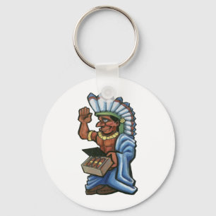 Cigar Indian Key Ring