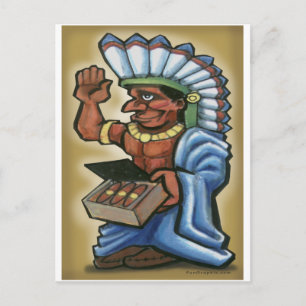 Cigar Indian Postcard