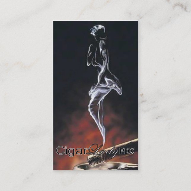 Cigar Lady PDX 2 Business Card (Front)