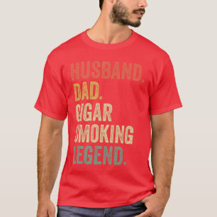 Cigar Lover Gifts for Dad Men Vintage Funny Cigar T-Shirt