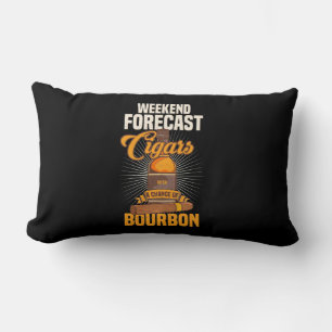 Cigar Lover Weekend Forecast Cigars Lumbar Cushion