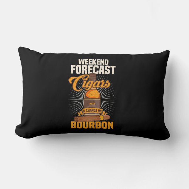 Cigar Lover | Weekend Forecast Cigars Lumbar Cushion (Front)