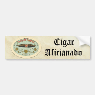 Cigar Lovers King of Smoke Bumper Sticker