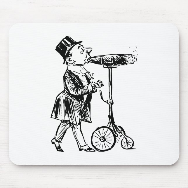 Cigar on wheels cigar on wheels mouse pad (Front)