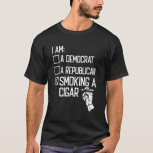 Cigar Pipe Tobacco Smoking Smoker  Smoking A Cigar T-Shirt