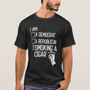 Cigar Pipe Tobacco Smoking Smoker  Smoking A Cigar T-Shirt