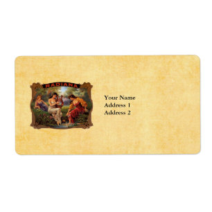 Cigar Radiana Vintage Smoker Tobacco Label