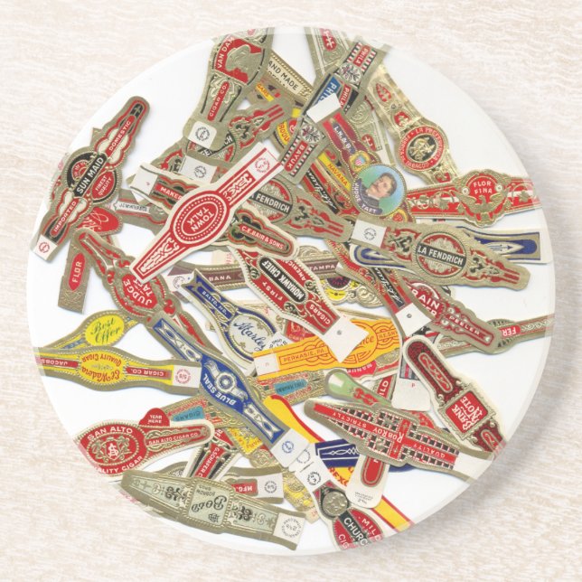 Cigar Ring Wrappers Coaster (Front)
