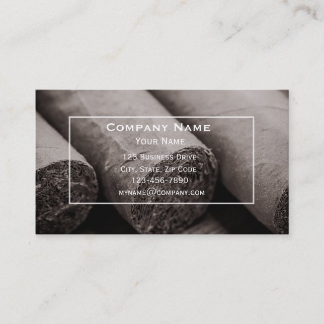 Cigar Shop Business Card (Front)