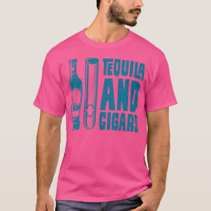 Cigar Smoker Aficionado Cigar And Tequila Cigar Lo T-Shirt