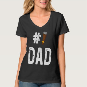 Cigar  Smoker Smoking  Number 1 Dad T-Shirt