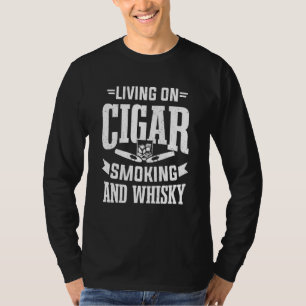 Cigar Smoker Smoking Smooke Cigars Men Tobacco T-Shirt
