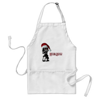 Cigar Smoking Christmas Skeleton Humbug Standard Apron