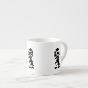 Cigar Smoking Skeleton Espresso Cup