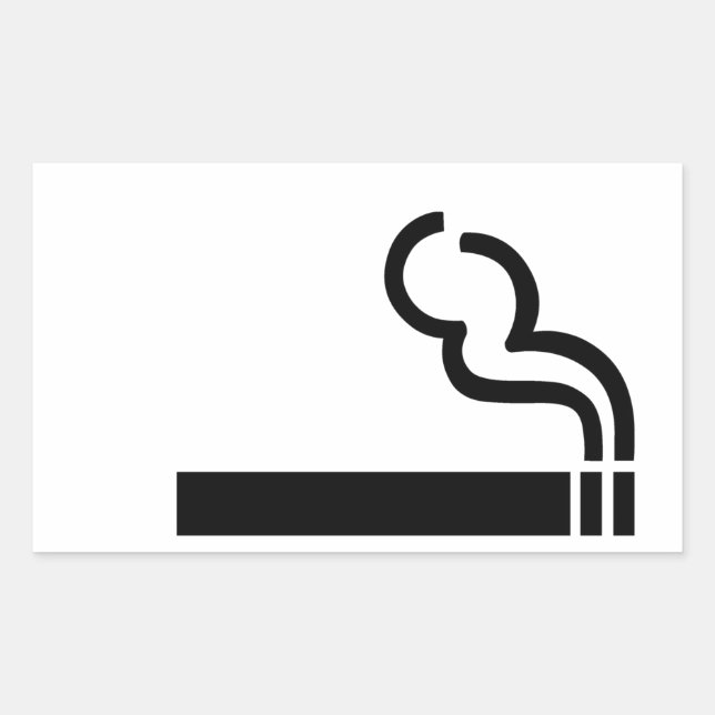 Cigaret Rectangular Sticker (Front)
