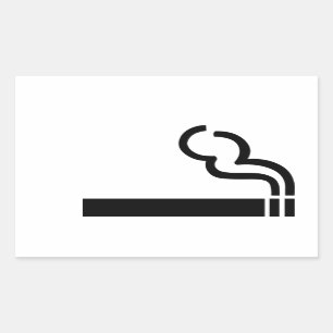 Cigaret Rectangular Sticker