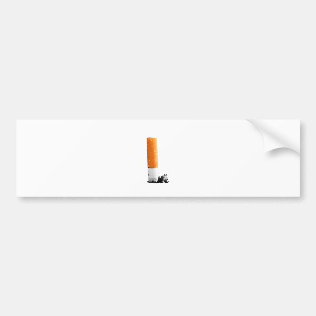 Cigarette Butt Bumper Sticker (Front)
