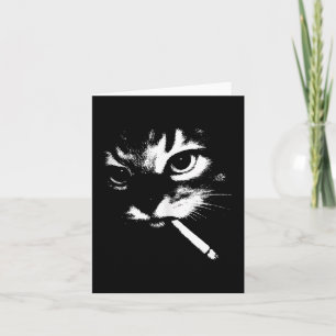 Cigarette Kitten Funny Smoking Cat Meme Gangster C Card