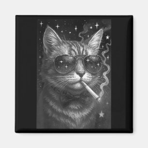 Cigarette Kitten Funny Smoking Cat Meme Stupid Bra Magnet
