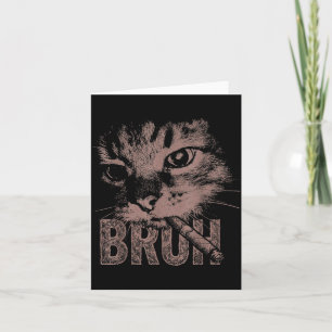 Cigarette kitten funny smoking cat meme stupid card