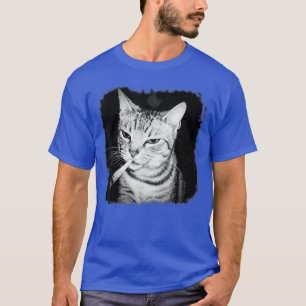 Cigarette Kitten Gang Cat Smoking Cigarette Funny T-Shirt