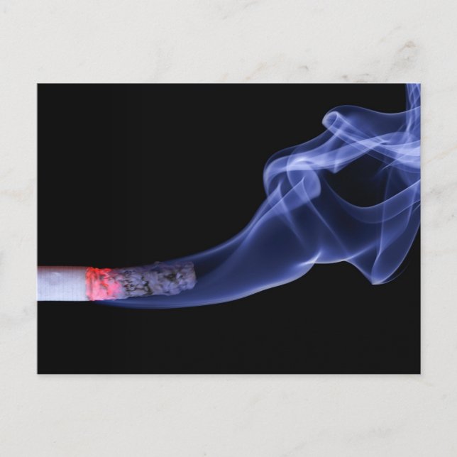 Cigarette smoke postcard (Front)
