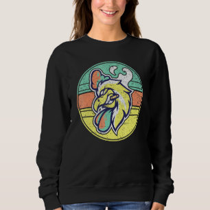 Cigarette Smoker Rooster Farmer Farm Animal Chicke Sweatshirt