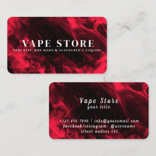 Cigarette Tobacco Vape Store Business Card