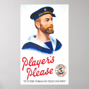 Cigarette vintage add for Poster