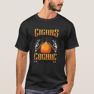 Cigars Solve Most Of My Problems, Cognac   T-Shirt