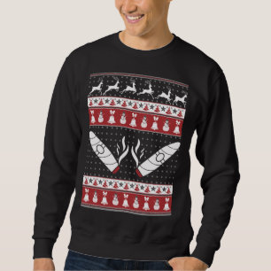 Cigars Ugly Christmas Sweater Xmas