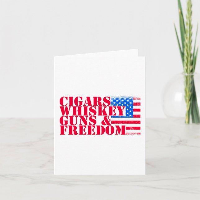 Cigars Whiskey Guns And Freedom Card (Creator Uploaded)