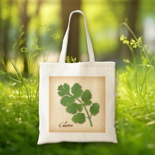 Cilantro Herb Tote Bag