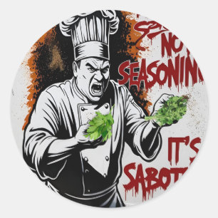 Cilantro: It’s Not Seasoning, It’s Sabotage – Classic Round Sticker