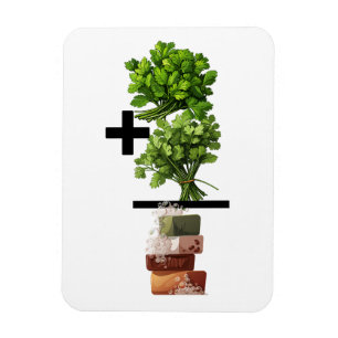 Cilantro Math – Funny Anti-Cilantro  Magnet