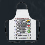 Cilantro – The Week from Hell Funny Anti-Cilantro  Apron<br><div class="desc">Seven days. Seven dishes. One terrible herb. This apron is a hilarious way to warn others that cilantro has no place in your kitchen.</div>