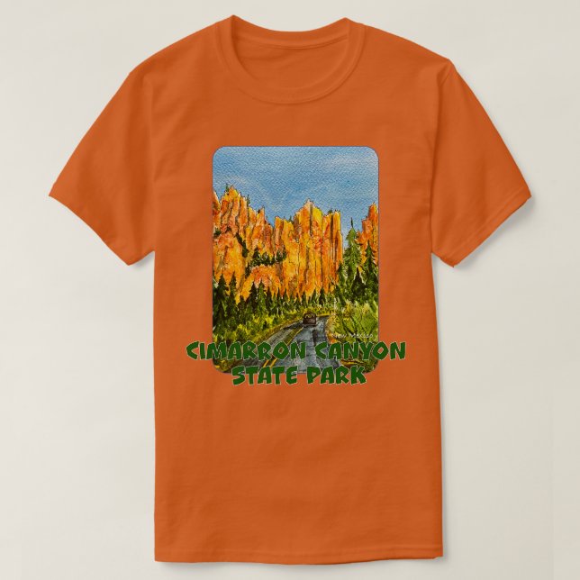 Cimarron Canyon State Park New Mexico T-Shirt (Design Front)