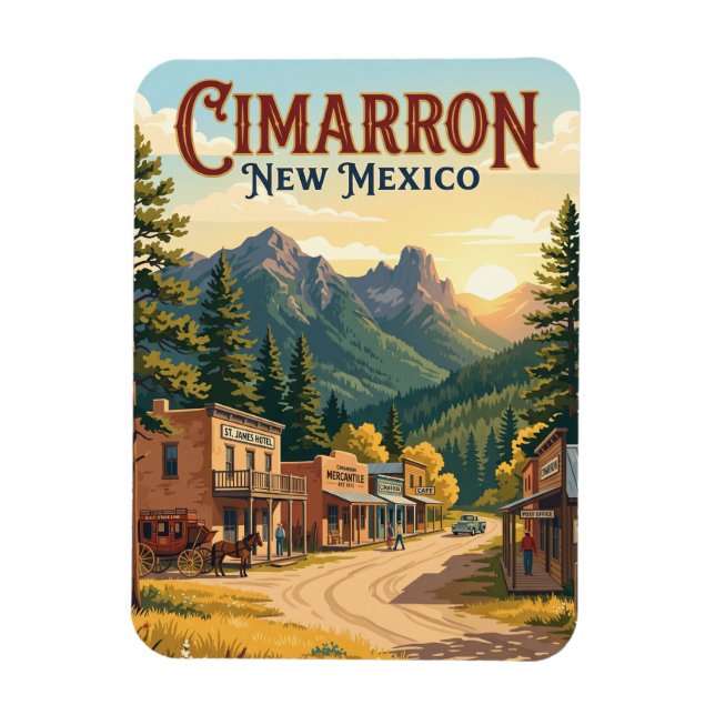 Cimarron, New Mexico Magnet (Vertical)