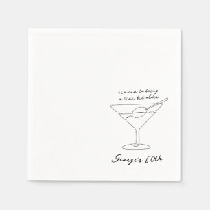 Cin Cin 50th Birthday Party, 80th Birthday Napkin