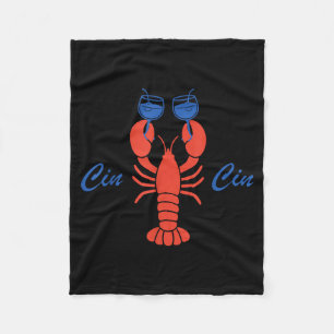 Cin Cin Dolce Vibes Lobster Fleece Blanket