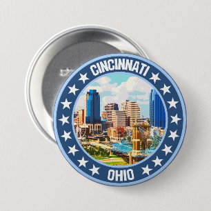 Cincinnati 7.5 cm round badge