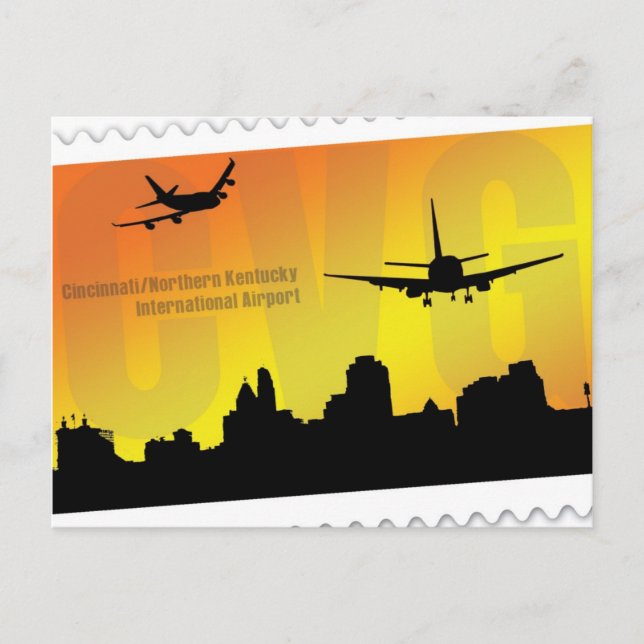 Cincinnati airport CVG postcard (Front)