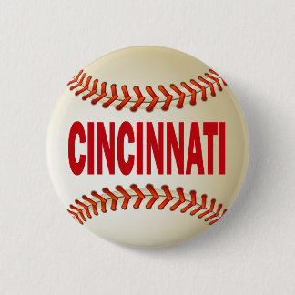 CINCINNATI BASEBALL 6 CM ROUND BADGE