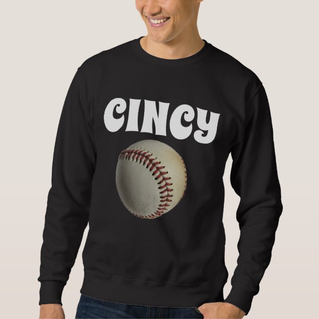 Cincinnati Baseball T-shirts mens Sweatshirt (Front)