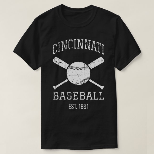Cincinnati Baseball Team I T-Shirt (Design Front)