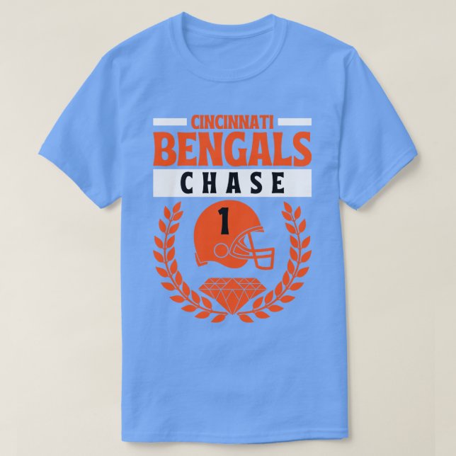 Cincinnati Bengals JaMarr Chase 1 American T-Shirt (Design Front)