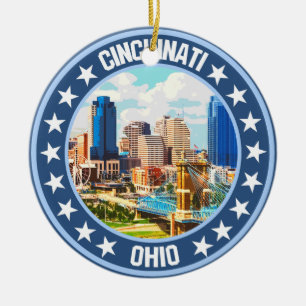 Cincinnati ceramic tree decoration