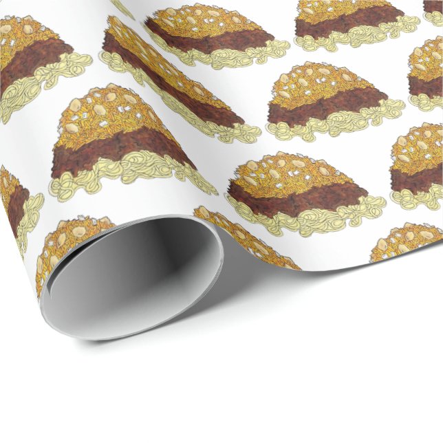 Cincinnati Chilli Ohio OH Spaghetti Chilli Food Wrapping Paper (Roll Corner)