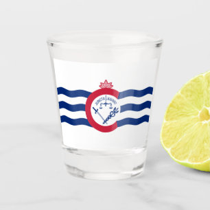 Cincinnati city flag shot glass