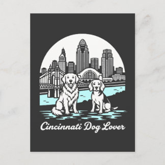 Cincinnati City Ohio Dog Lover Postcard